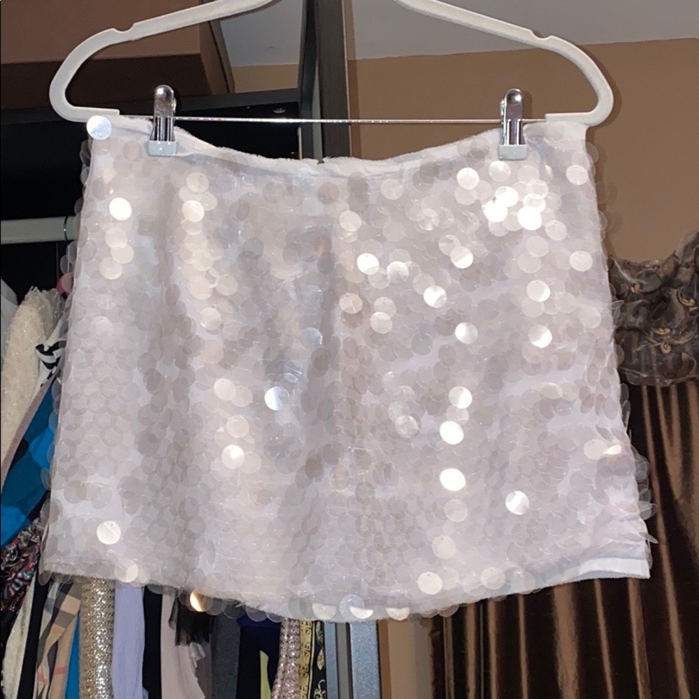 Sequin mini skirt